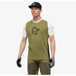 Maillot VTT Norrona Fjørå Wool T-Shirt M's Olive Drab Caviar -Norrona 0ec6909623596d4dee6cc8314caa83a6ef7c3543 E22NORRVTT2207564 4