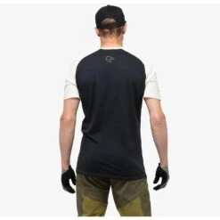 Maillot VTT Norrona Fjørå Wool T-Shirt M's Olive Drab Caviar -Norrona 10996ec080ac1607c6976fcffcc63d1e78894a97 E22NORRVTT2207564 6