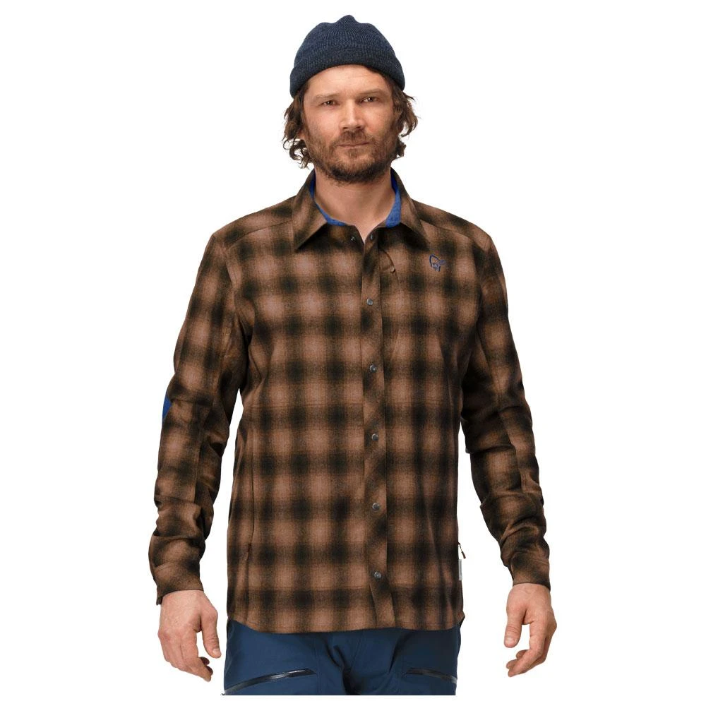 Chemise Norrona Tamok Wool Shirt Emperador 4 Chemise Norrona Tamok Wool Shirt Emperador – Image 4