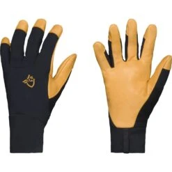 Norrona Gants En Cuir - Lyngen Windstopper - Caviar
