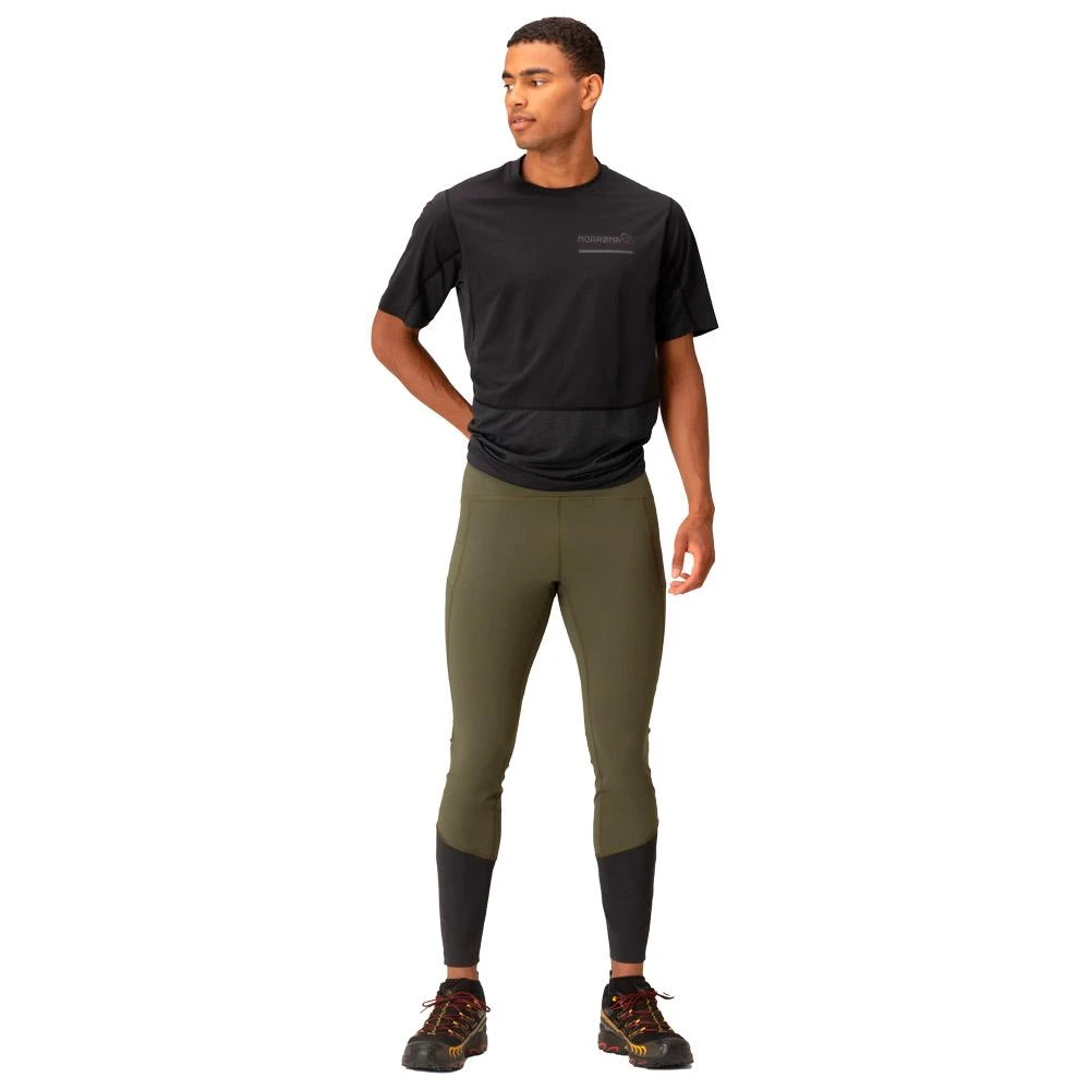 Collant De Trail Norrona Senja Equaliser Stretch Tights M's Olive Night - Caviar 7 Collant De Trail Norrona Senja Equaliser Stretch Tights M's Olive Night - Caviar – Image 7