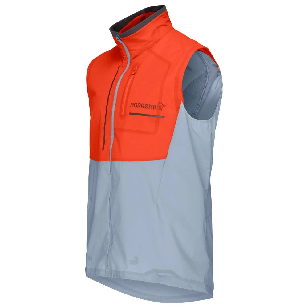 Veste De Trail Norrona Senja Aero90 Vest M's Arednalin - Blue Fog 3 Veste De Trail Norrona Senja Aero90 Vest M's Arednalin - Blue Fog – Image 3