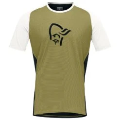 Maillot VTT Norrona Fjørå Wool T-Shirt M's Olive Drab Caviar