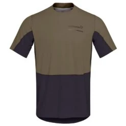 Tee-shirt De Trail Norrona Senja Equaliser Lightweight T-shirt M's Olive Night