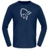 Sous-vêtement Technique Norrona PureUll Long Sleeve M's Indigo Night