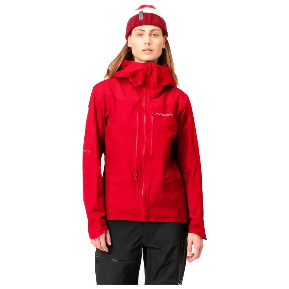 Veste D’alpinisme Norrona Falketind Gore-Tex Paclite W's Jkt Jester Red True Red 5 Veste D’alpinisme Norrona Falketind Gore-Tex Paclite W's Jkt Jester Red True Red – Image 5