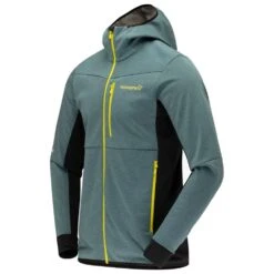 Polaire Norrona Falketind Warm2 Octa Hood M's North Atlantic Caviar