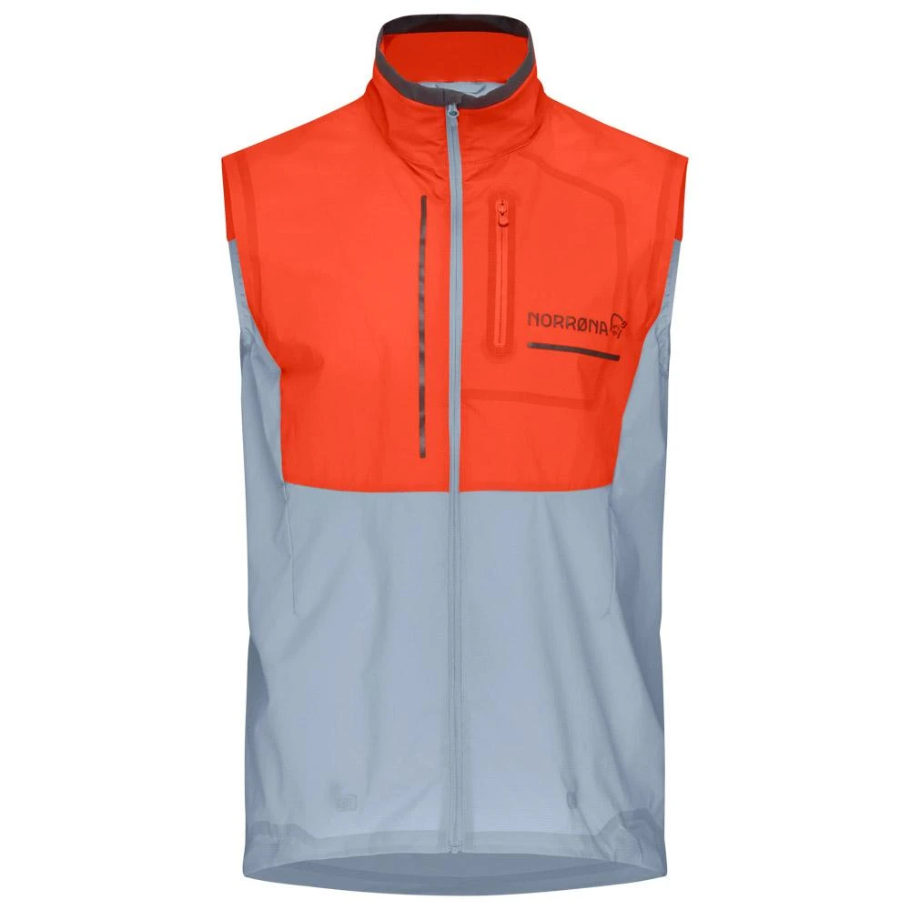 Veste De Trail Norrona Senja Aero90 Vest M's Arednalin - Blue Fog 1 Veste De Trail Norrona Senja Aero90 Vest M's Arednalin - Blue Fog
