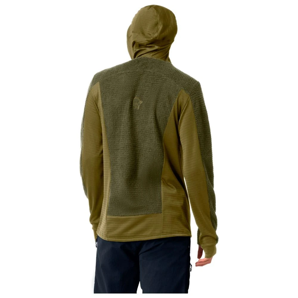 Polaire Norrona Falketind Alpha 120 Zip Hood Olive Night Olive Drab 2 Polaire Norrona Falketind Alpha 120 Zip Hood Olive Night Olive Drab – Image 2