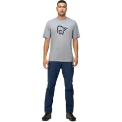 Norrona T-Shirt Homme - /29 Cotton Material Viking - Grey Melange -Norrona norrona 29 cotton material viking t shirt men grey melange 4 1519265