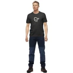 Norrona T-Shirt Homme - /29 Cotton Viking - Caviar/Snowdrop -Norrona norrona 29 cotton viking t shirt men caviar snowdrop 3 1259331