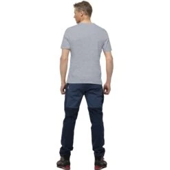 Norrona T-Shirt Homme - /29 Cotton Viking - Grey Melange/Caviar -Norrona norrona 29 cotton viking t shirt men grey melange caviar 2 1465749