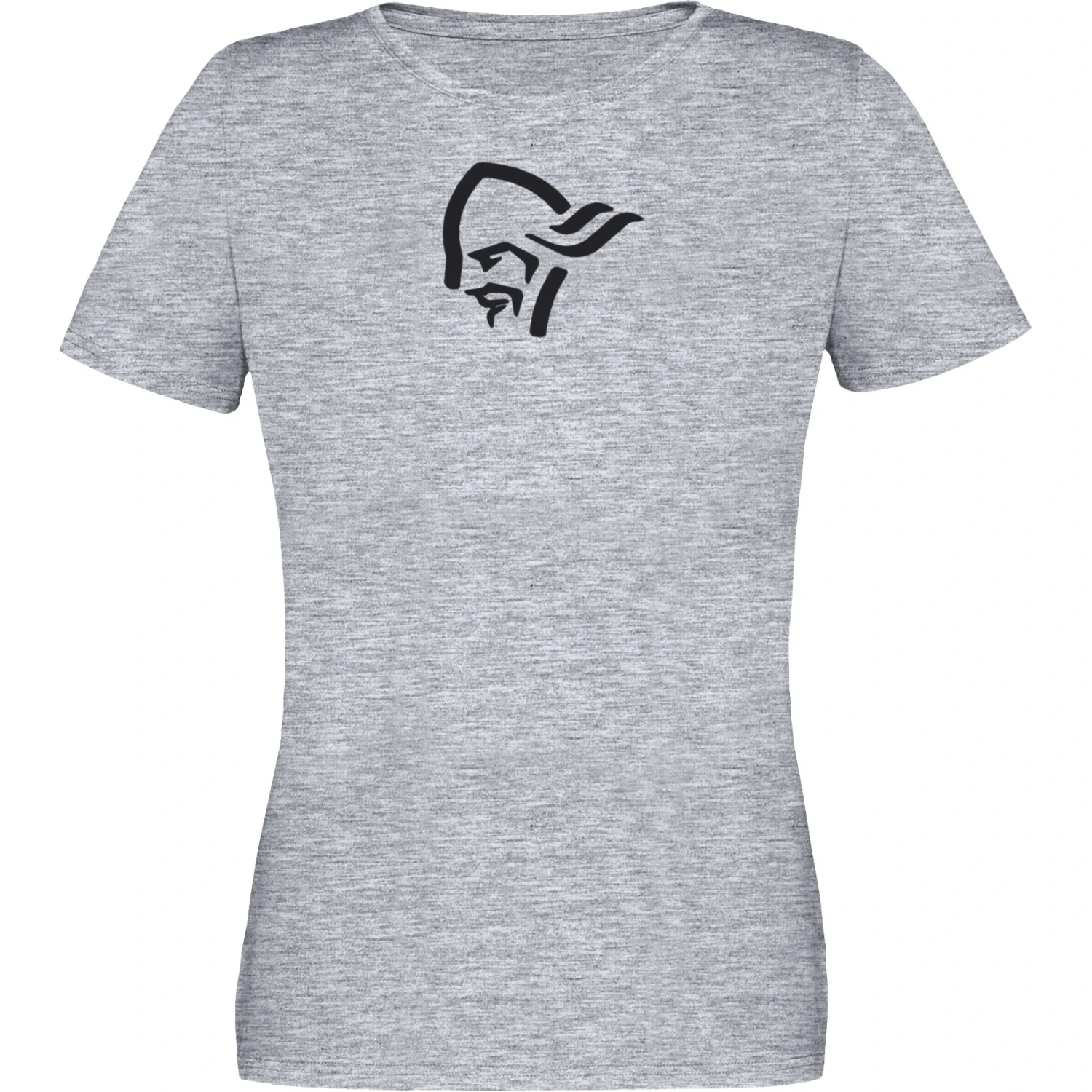 Norrona T-Shirt Femme - /29 Cotton Viking - Drizzle Melange/Caviar 2 Norrona T-Shirt Femme - /29 Cotton Viking - Drizzle Melange/Caviar – Image 2