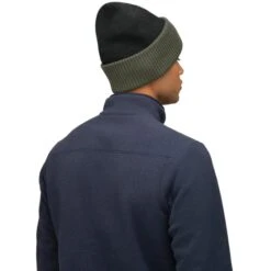 Norrona Bonnet - /29 Heavy MerinoUll Contrast - Olive Night Melange -Norrona norrona 29 heavy merinoull contrast beanie olive night melange 3 1519316