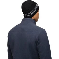 Norrona Bonnet - /29 Light MerinoUll Logo - Caviar Melange -Norrona norrona 29 light merinoull logo beanie caviar melange model 2 1519372