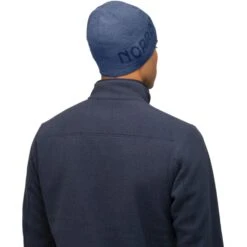 Norrona Bonnet - /29 Light MerinoUll Logo - Vintage Indigo Melange -Norrona norrona 29 light merinoull logo beanie vintage indigo melange model 2 1519381