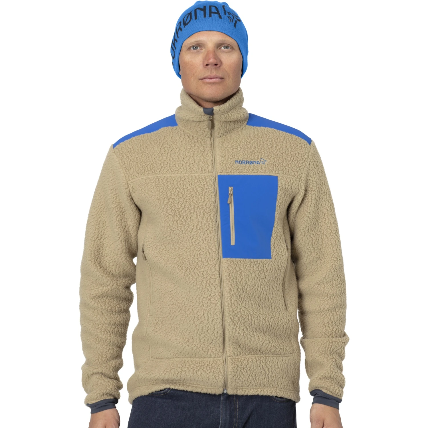 Norrona Bonnet Tricoté Réversible - /29 Reversible Cotton - Campanula/Indigo Night 2 Norrona Bonnet Tricoté Réversible - /29 Reversible Cotton - Campanula/Indigo Night – Image 2