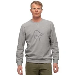 Norrona Sweatshirt - Crew Neck Unisex - Drizzle Melange