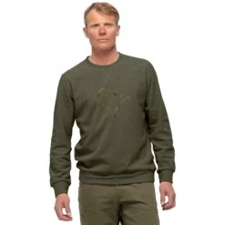 Norrona Sweatshirt - Crew Neck Unisex - Olive Night