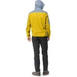 Norrona Veste Homme - Falketind Aero60 Hood - Sulphur/Blue Fog -Norrona norrona falketind aero60 hood men sulphur blue fog model 2 1399444