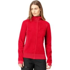 Norrona Veste Femme - Falketind Alpha120 Zip Hood - Jester Red