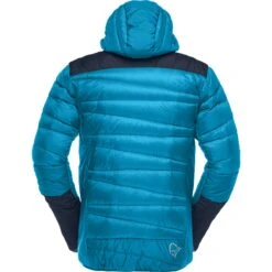 Norrona Doudoune Homme - Falketind Down750 Hood - Hawaiian Surf/Indigo Night -Norrona norrona falketind down750 hood jacket men hawaiian surf indigo night 2 1025060