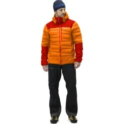 Norrona Doudoune Homme - Falketind Down750 Hood - Orange Popsicle/Arednalin -Norrona norrona falketind down750 hood jacket men orange popsicle arednalin 3 1025068