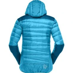 Norrona Doudoune Femme - Falketind Down750 Hood - Aquarius/Mykonos Blue -Norrona norrona falketind down750 hood jacket women aquarius mykonos blue 3 1517591