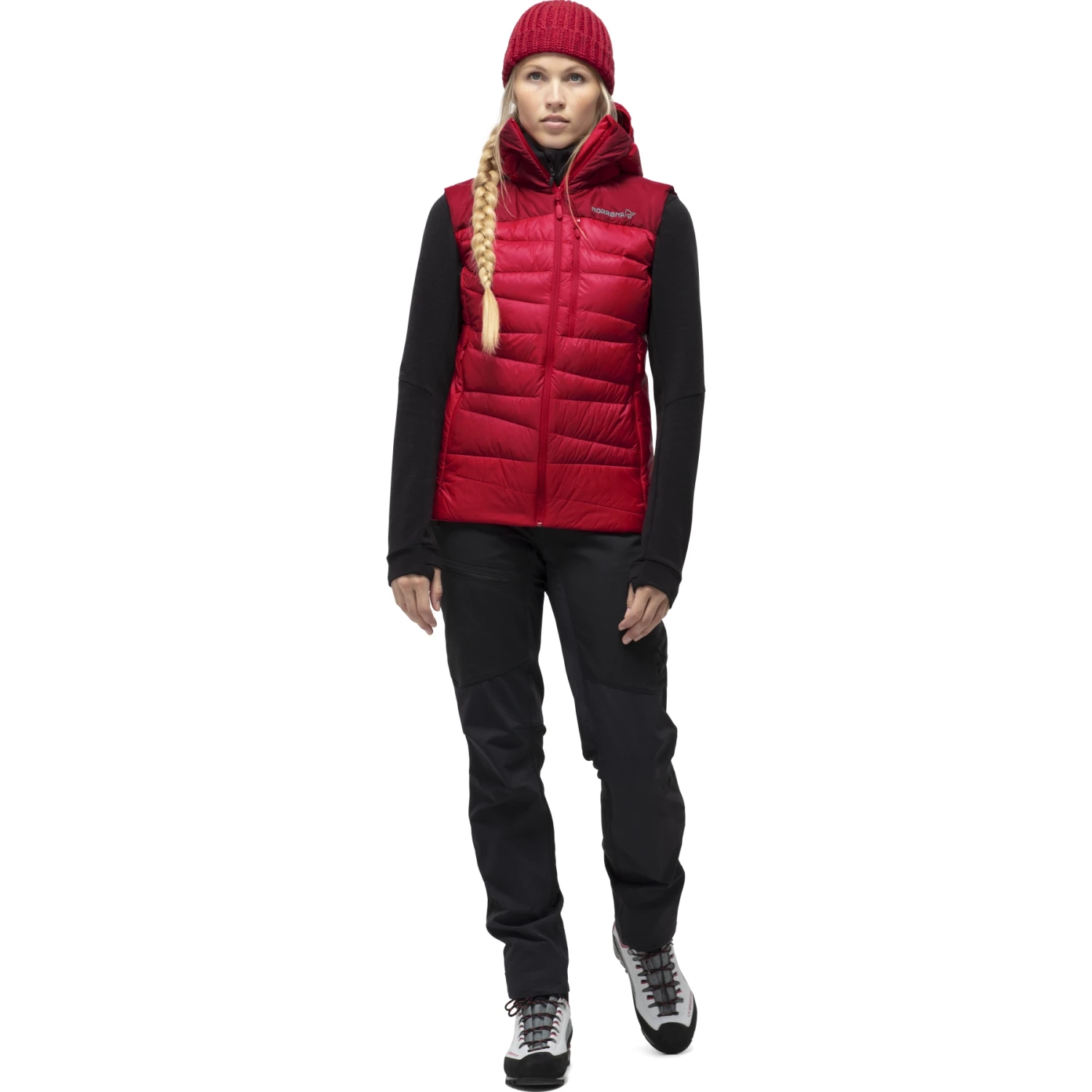 Norrona Doudoune Sans Manches Femme - Falketind Down750 - True Red 4 Norrona Doudoune Sans Manches Femme - Falketind Down750 - True Red – Image 4