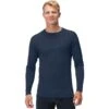 Norrona T-Shirt Manches Longues Homme - Falketind Equaliser Merino Round Neck - Indigo Night