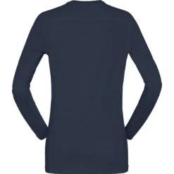 Norrona T-Shirt Manches Longues Femme - Falketind Equaliser Merino Round Neck - Indigo Night -Norrona norrona falketind equaliser merino round neck women indigo night 2 1123879