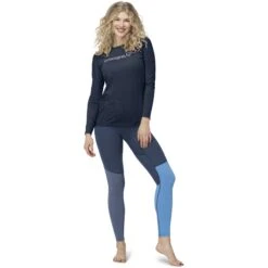 Norrona T-Shirt Manches Longues Femme - Falketind Equaliser Merino Round Neck - Indigo Night -Norrona norrona falketind equaliser merino round neck women indigo night 2 1460945