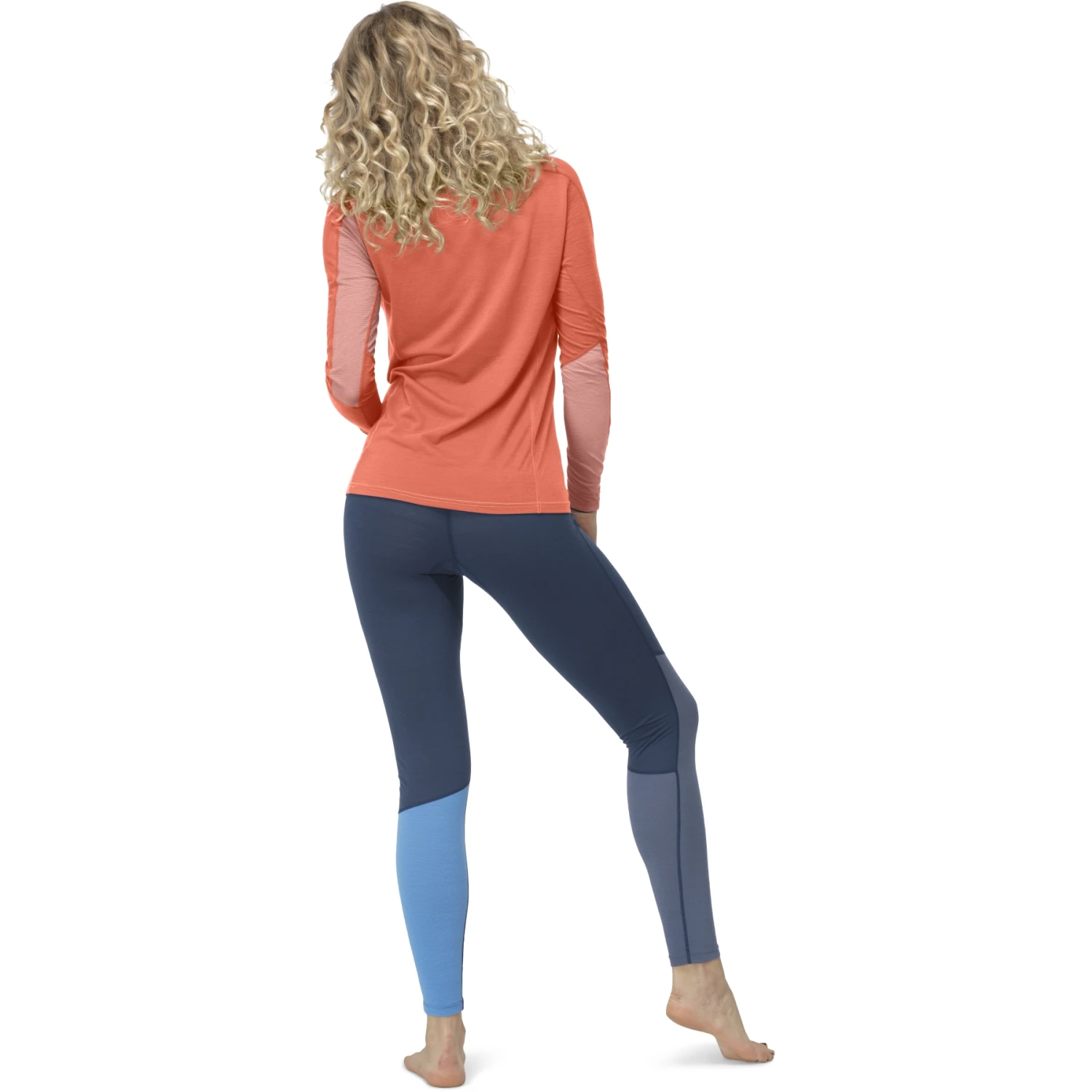 Norrona T-Shirt Manches Longues Femme - Falketind Equaliser Merino Round Neck - Peach Amber/Orange Alert 5 Norrona T-Shirt Manches Longues Femme - Falketind Equaliser Merino Round Neck - Peach Amber/Orange Alert – Image 5