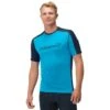 Norrona T-Shirt Homme - Falketind Equaliser Merino - Hawaiian Surf/Indigo Night