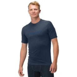 Norrona T-Shirt Homme - Falketind Equaliser Merino - Indigo Night