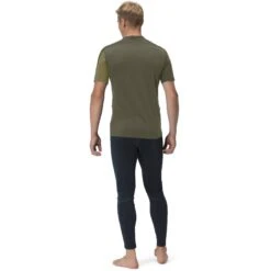 Norrona T-Shirt Homme - Falketind Equaliser Merino - Olive Drab/Olive Night -Norrona norrona falketind equaliser merino t shirt men olive drab olive night model 2 1399446