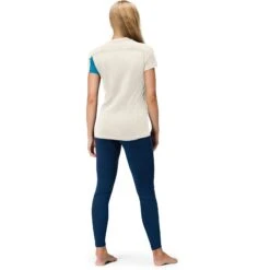 Norrona T-Shirt Femme - Falketind Equaliser Merino - Hawaiian Surf/Snowdrop -Norrona norrona falketind equaliser merino t shirt women hawaiian surf snowdrop 5 1517599
