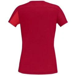 Norrona T-Shirt Femme - Falketind Equaliser Merino - True Red/Jester Red -Norrona norrona falketind equaliser merino t shirt women true red jester red 2 1123971