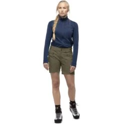 Norrona Short Femme - Falketind Flex1 - Olive Night -Norrona norrona falketind flex1 shorts women olive night model 1 1399451