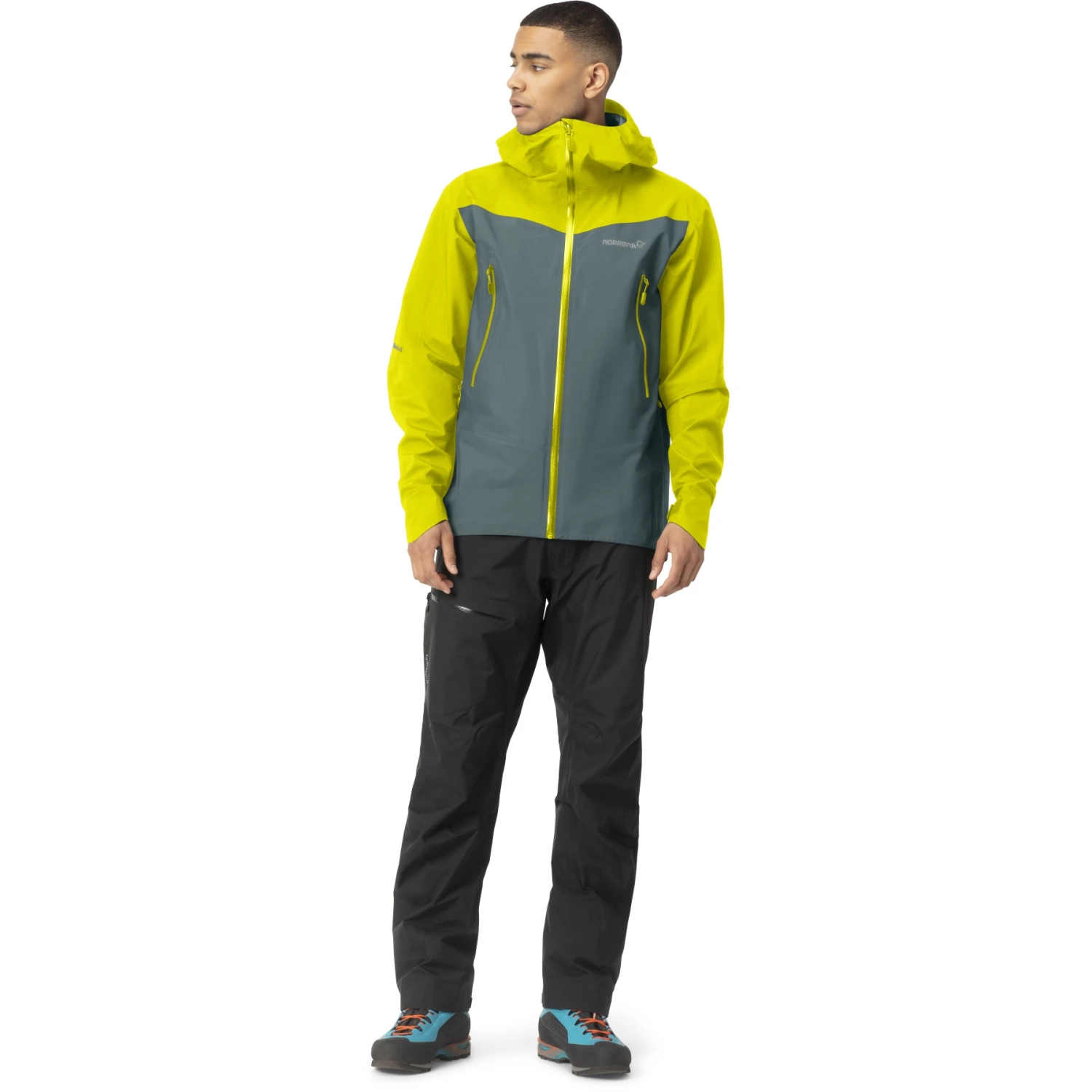 Norrona Veste Homme - Falketind Gore-Tex - Sulphur Spring/North Atlantic 4 Norrona Veste Homme - Falketind Gore-Tex - Sulphur Spring/North Atlantic â Image 4