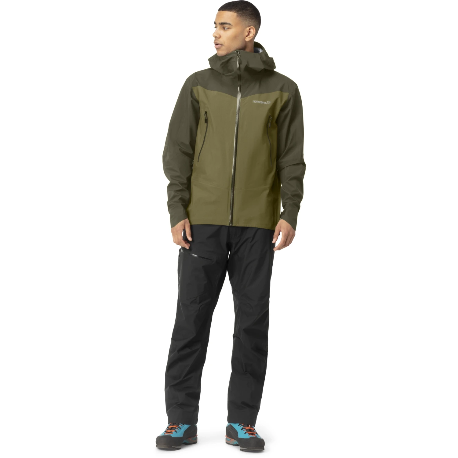 Norrona Veste Homme - Falketind Gore-Tex - Olive Night/Olive Drab 4 Norrona Veste Homme - Falketind Gore-Tex - Olive Night/Olive Drab – Image 4