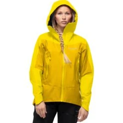 Norrona Veste Femme - Falketind Gore-Tex - Blazing Yellow/Sulphur