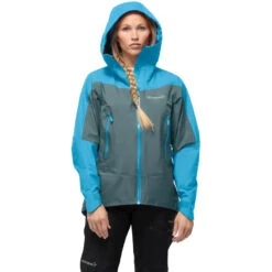 Norrona Veste Femme - Falketind Gore-Tex - Aquarius/North Atlantic