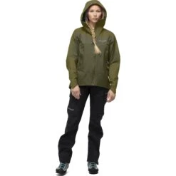 Norrona Veste Femme - Falketind Gore-Tex - Olive Drab/Olive Night -Norrona norrona falketind gore tex jacket women olive drab olive night 3 1253676