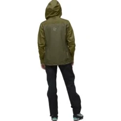 Norrona Veste Femme - Falketind Gore-Tex - Olive Drab/Olive Night -Norrona norrona falketind gore tex jacket women olive drab olive night 4 1253677