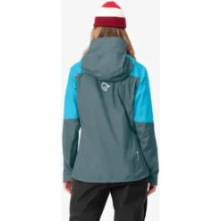 Norrona Veste Femme - Falketind Gore-Tex Paclite - Aquarius/North Atlantic -Norrona norrona falketind gore tex paclite jacket women aquarius north atlantic 4 1126225