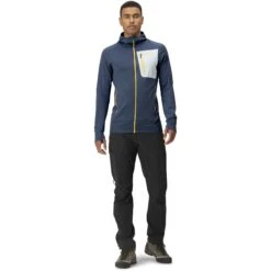 Norrona Veste Homme - Falketind Power Grid Hood - Vintage Indigo -Norrona norrona falketind power grid hood men vintage indigo model 1 1399555