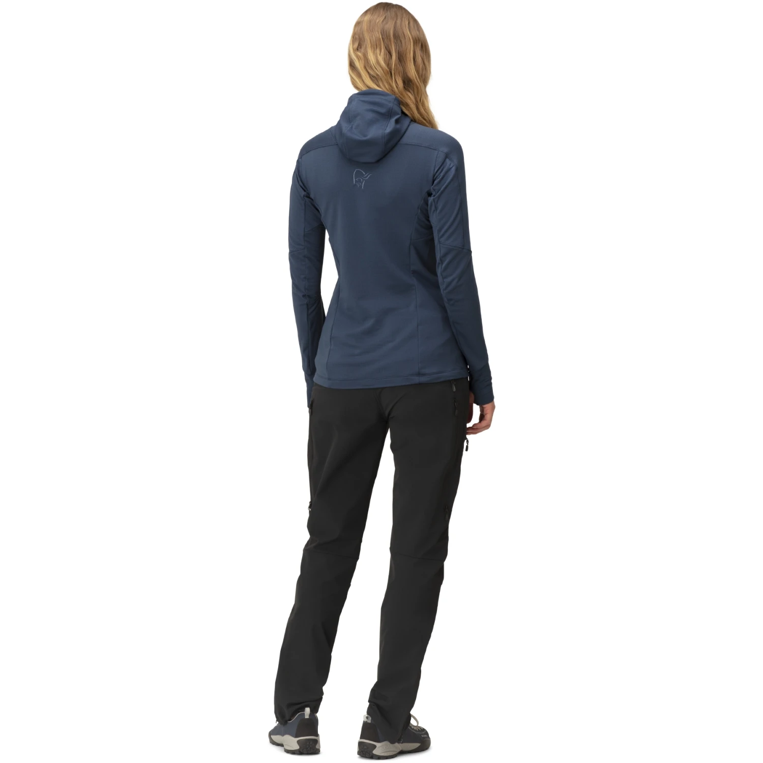 Norrona Veste Femme - Falketind Power Grid Hood - Indigo Night 5 Norrona Veste Femme - Falketind Power Grid Hood - Indigo Night – Image 5