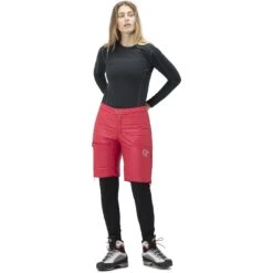 Norrona Short Isotherme Femme - Falketind Thermo40 - True Red -Norrona norrona falketind thermo40 shorts women true red 3 1025485