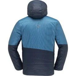 Norrona Veste Homme - Falketind Thermo60 Hood - Hawaiian Surf/Indigo Night -Norrona norrona falketind thermo60 hood men hawaiian surf indigo night 2 1126345